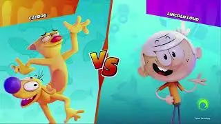 Nickelodeon All Star Brawl CatDog VS Lincoln Loud