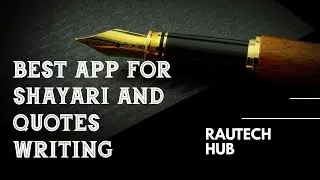 Best app for writing quote & shayari | How to create writing post for social media