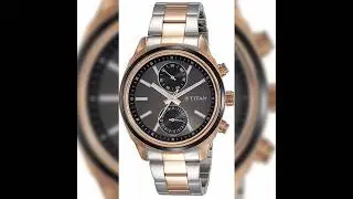 Titan Men's Metropolitan Luxe: Multifunction Black Dial  watch  Rs.5,676 #menswatches #fashion