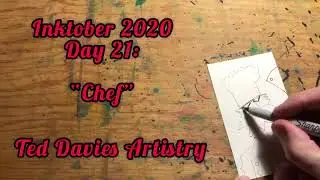 Ted draws, Inktober 2020 day 21: &ldquo;CHEF&rdquo;