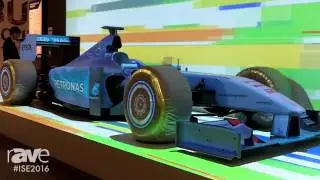 ISE 2016: Joel Rollins Watches Demonstration of Epson Projection Mapping on Formula One Racer
