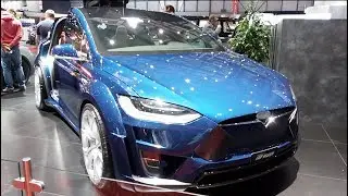 Tesla Model X Fab Design 2017 In detail review walkaround Interior Exterior