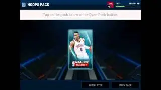 INSANE PACK LUCK ON NBA LIVE MOBILE !!!!