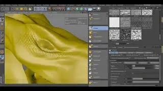 038. Таня Гроттер в Cinema 4D. Скульптинг дракона. Часть 1. Рельеф головы