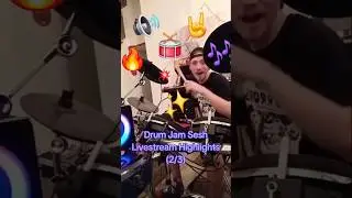 🥁Drum Jam Sesh Live Highlights(2/3)🔊#drums#drummer #drum#jamsession #drumming#metal#punk #memes#rock