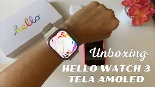 Smartwatch Hello Watch 3 Ultra - Amoled Screen and 4gb - Unboxing and Accessories
