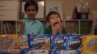 Oreo Challenge! Blindfold cookie tasting test between brothers. Who will win?