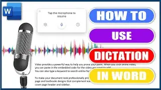 How to use dictation in Word | MS Word Tutorials