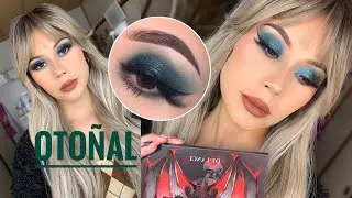 AUTUMN GLAM NIGHT MAKEUP IN GREEN TONES 2025 #makeup #autumn #makeupideas