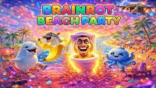 🎶 Brainrot Beach party 🎶| Skibidi Toilet Song  | Fun Storytelling Song Next door for Kids🌈