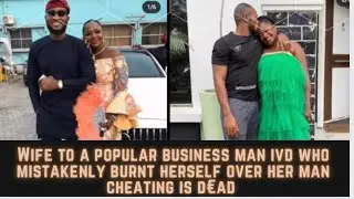 Bimbo wife to a popular business man who mistakenly burn herself over husband cheating is d&euro;@d