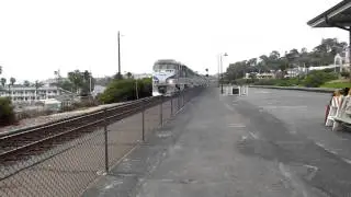 Amtrak #459 & Amtrak #6953 Roll Through Del Mar 06-11-2012
