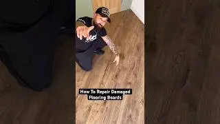 How To Repair Damaged Laminate Flooring Boards #diy #asmr #shorts