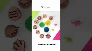 Wooden Play Dough Stamps Set #ytshorts #shorts #kiddokorner #toys