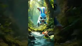 🚤 The Leaf Boat Rescue &ndash; Heartwarming Bunny Short Film | Pixar-Style Animation #shorts #animation