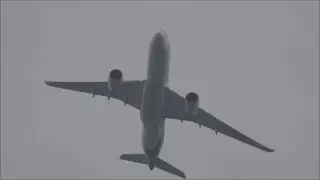 頭上通過 上海から ANA CargoB777 バンコクからタイ国際航空 A350 稲敷上空 nrthhh