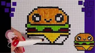 Dessin in Pixel Art. Comment Dessiner Burger