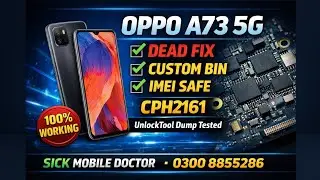 OPPO A73 5G Dead Boot Fix | Custom BIN Flash | IMEI Safe Repair (CPH2161)