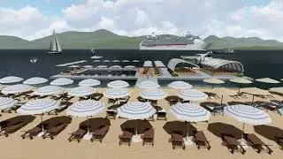 BulDock - Modular Floating Pontoon Dock | 3D Visualization Pool
