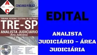 Edital Concurso TRE-SP 2016 - Analista Judici&aacute;rio - &Aacute;rea Judici&aacute;ria