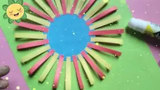 DIY sun paper craft// Easy paper Crarft for kids//কাগজের &zwj;সূর্য তৈর
