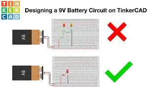How To Build a 9V Battery Circuit on TinkerCAD | Circuit-Builder-5829