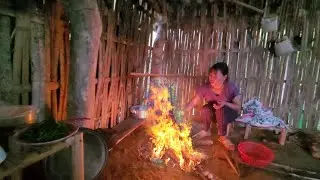 daily life of poor family experience living with nature in cool place