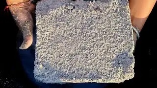 ASMR Raw Elements 🧱 Dusty Sand & Cement Crumbling + Thick Sawdust Paste 🤤