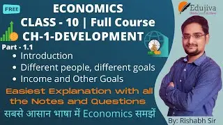 Development L1 | Introduction & What Development Promises | Class 10 Economics | Rishabh | Edujiva