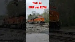 NS AGS Hotshot Train With BNSF And KCSM