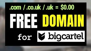 Free domain name for BigCartel