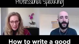 How to write a good speaker bio