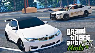 Fuga da Policia Com BMW M4 GTS - GTA 5 MODS