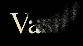 Particle & Dust Text Effect #текст #teksty #aftereffects #webdesign #vasit