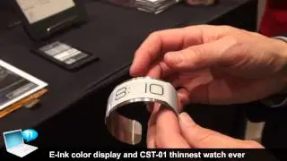 Цветной дисплей E-Ink и самые тонкие часы CST-01