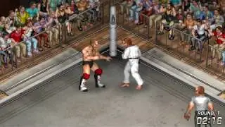 Fire Pro Wrestling World - Chuck Norris vs Chris Dickinson - SWA Rules Semi Finals