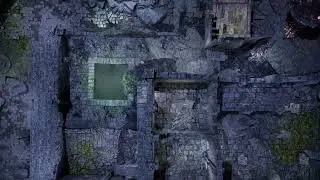 Ruined Underdark City - Garrison | Battlemap Demo | Beneos Animated DnD TTRPG Foundry VTT Maps