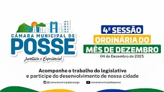 4° SESSÃO ORDINÁRIA DO MÊS DE DEZEMBRO - 04/12/2025
