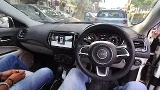 Installed Android Stereo Inside Jeep Compass Limited | Jeep Compass Android Stereo | Android Stereo