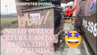 ♻️DUMPSTER DIVING-NO LO PUEDO CREER 😱🤩CUATAS COSAS TIRO ESTA TIENDA 🏬 #dumpsterdiving