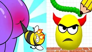 Help Monster 3 Tricky Puzzle vs Draw To Smash - Satisfying ASMR Walkthrough Funny Gameplay Max Level