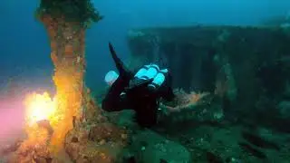 Diving the Mogami Maru Wreck in Malapascua. Evolution Diving 2022