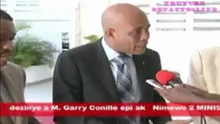 President Martelly & Designate Prime Minister Dr. Garry Conille 9/12/2011
