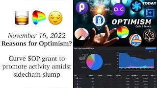 Nov. 16, 2022: Reasons for Optimism? 🥃😌 Curve $OP grant to promote activity amidst sidechain slump