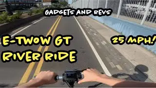 E-Twow GT 2020 Electric Scooter River Ride