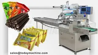 Pillow Pack Egg Roll Wrap Equipment Price Horizontal Flow Toast Packaging Wrapper Automatic Biscuit