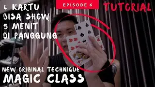 New Card Manipulation Technique for you to Learn! #magicclass6 rhomedal aquino