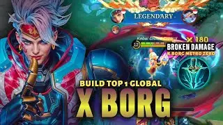 I PLAY X BORG WITH METRO ZERO SKIN❗ MOST PAINFUL X BORG BUILD 2025 #MOBILELEGENDS