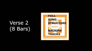 Full Song Structure Drums Backing Track - 75 bpm - Classic Rock Drums