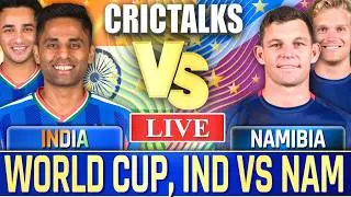 🔴 Live: IND vs NAM, World Cup, Live match Today, Live Cricket Score, Commentary Last 12 Overs